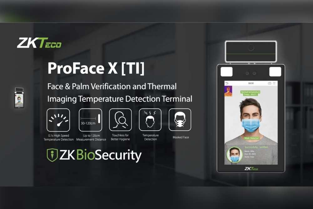 ZKTeco ProFace X(TI), Pendeteksi Suhu Tubuh dan Masker Akurat dan Cepat