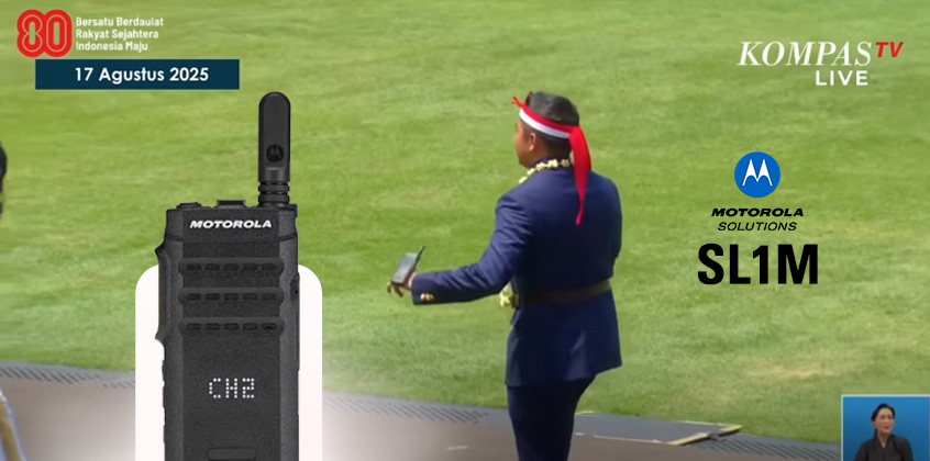 HT Motorola SL1M Jadi Partner, Seskab Teddy Joget “Tabola Bale” di Istana