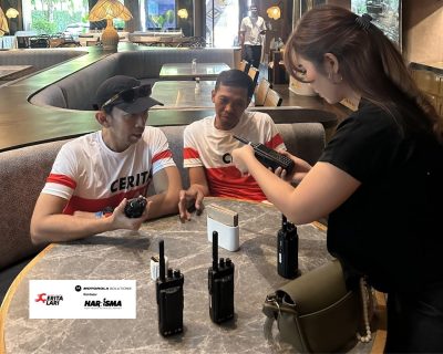Harrisma Dukung Cerita Lari dengan Radio Motorola