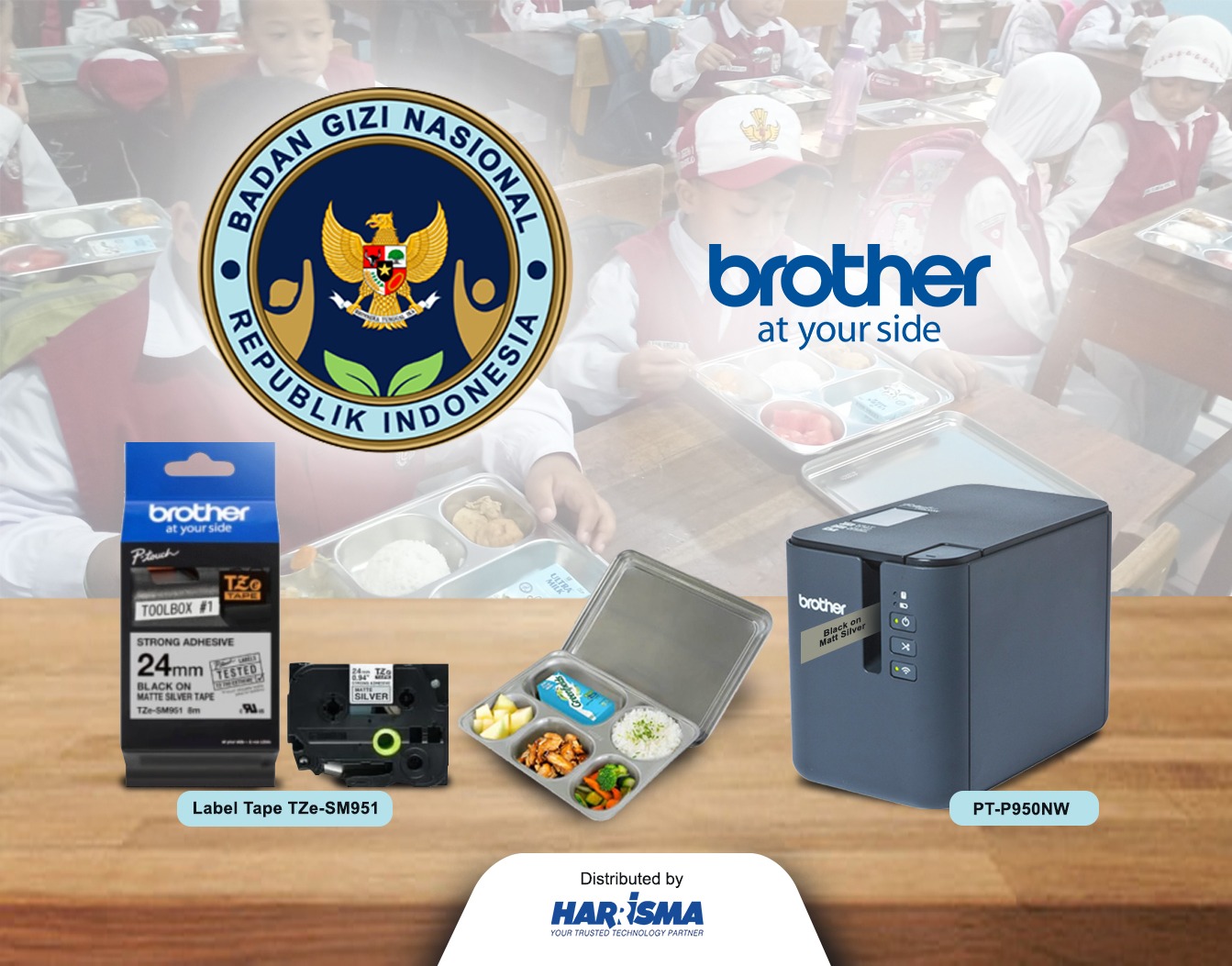 Harrisma Dukung Asset Labeling BGN dengan Solusi Brother